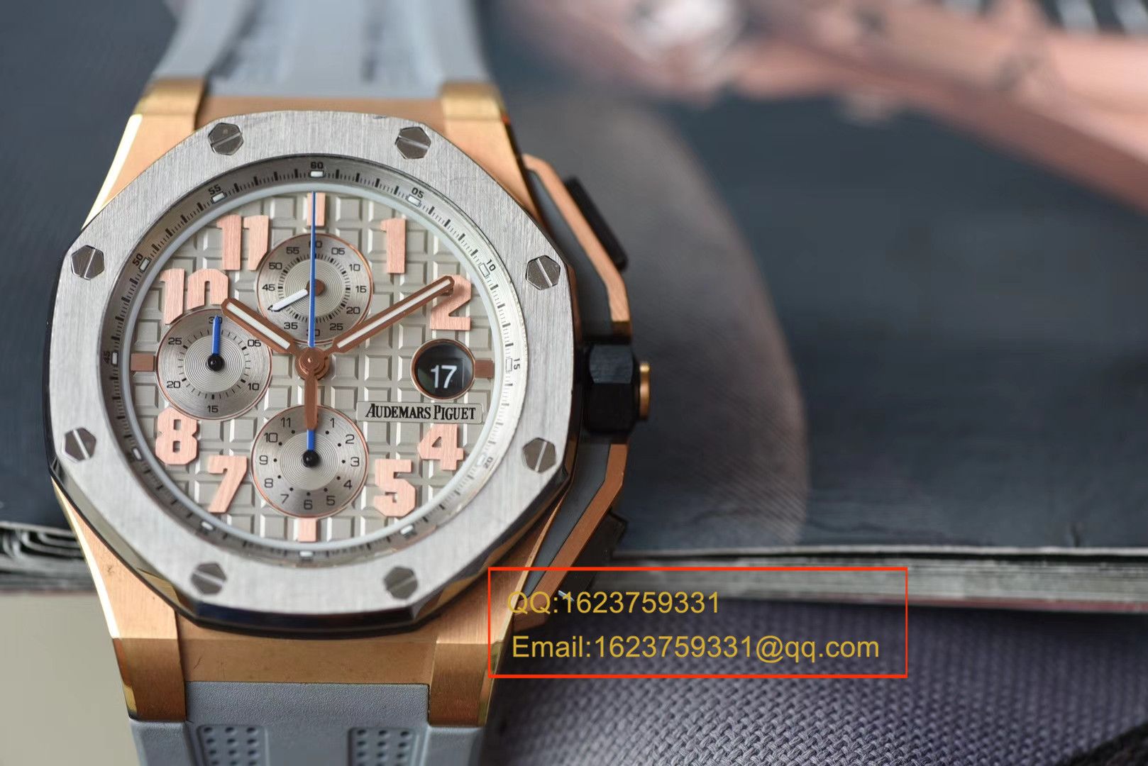 【视频评测JF厂一比一高精仿手表】爱彼AP皇家橡树离岸型詹姆斯签名特别版26210OI.OO.A109CR.01腕表 / APDB043