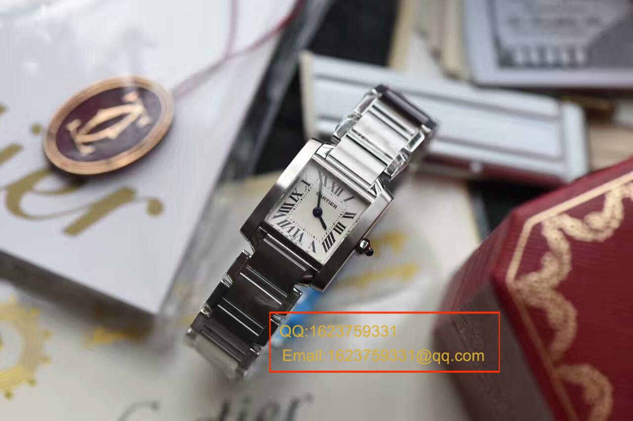 【独家视频测评A8厂1:1超A高精仿手表】卡地亚坦克系列W51008Q3女表 / KAC070