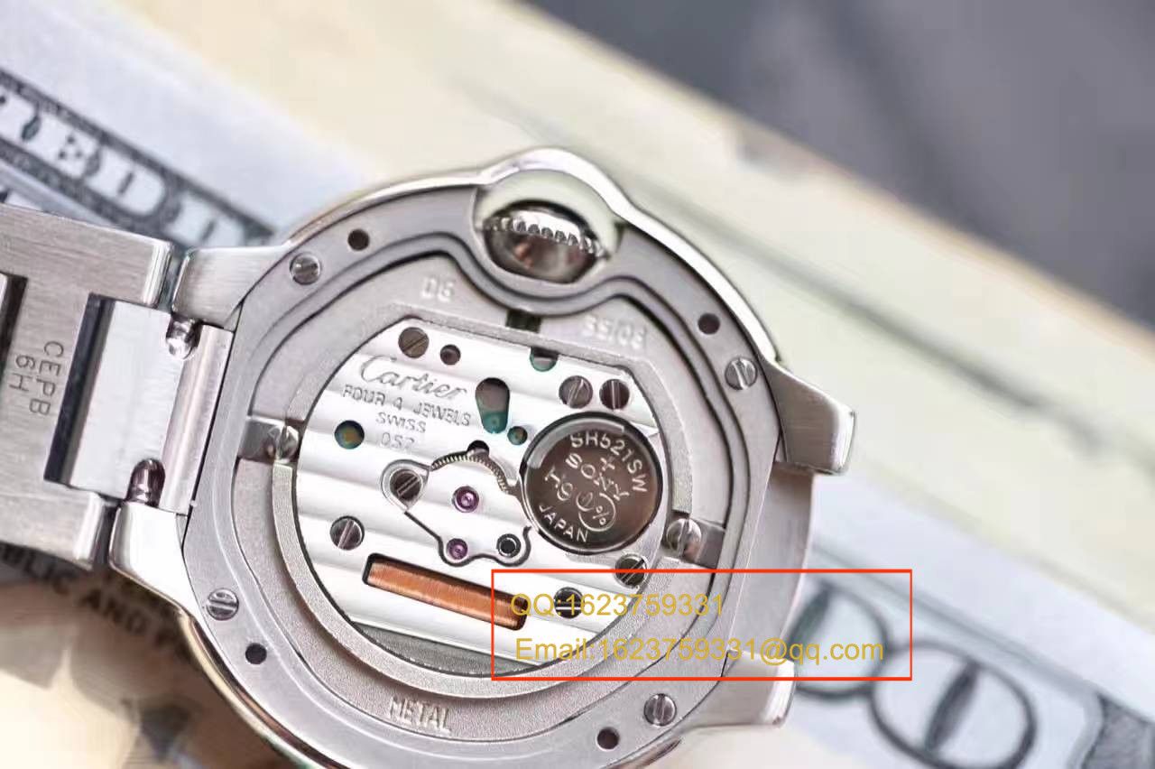 【独家视频测评V6厂一比一超A高精仿手表】卡地亚蓝气球系列小号28毫米WE902073女士石英腕表 / K063