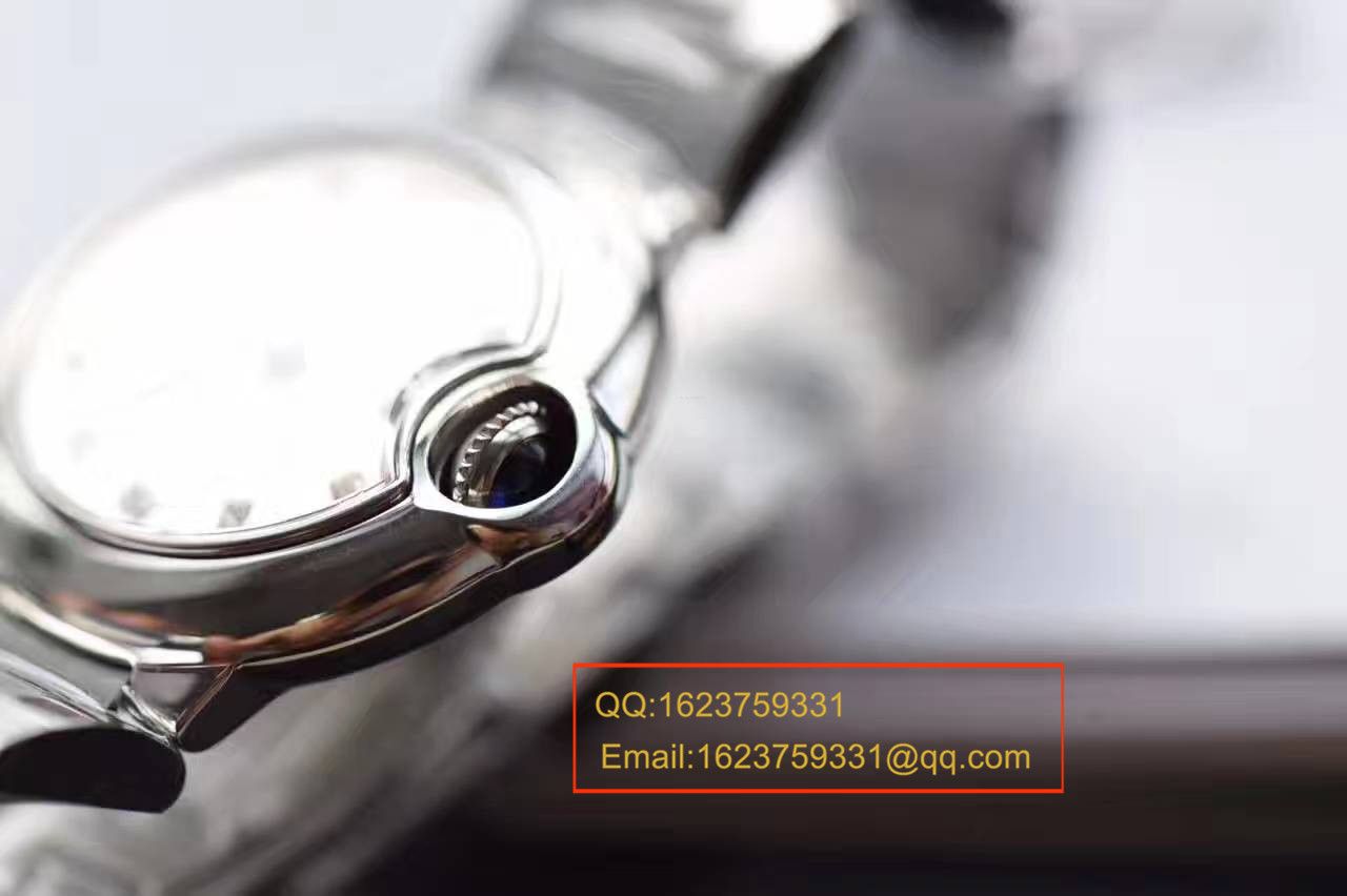 【独家视频测评V6厂一比一超A高精仿手表】卡地亚蓝气球系列小号28毫米WE902073女士石英腕表 / K063