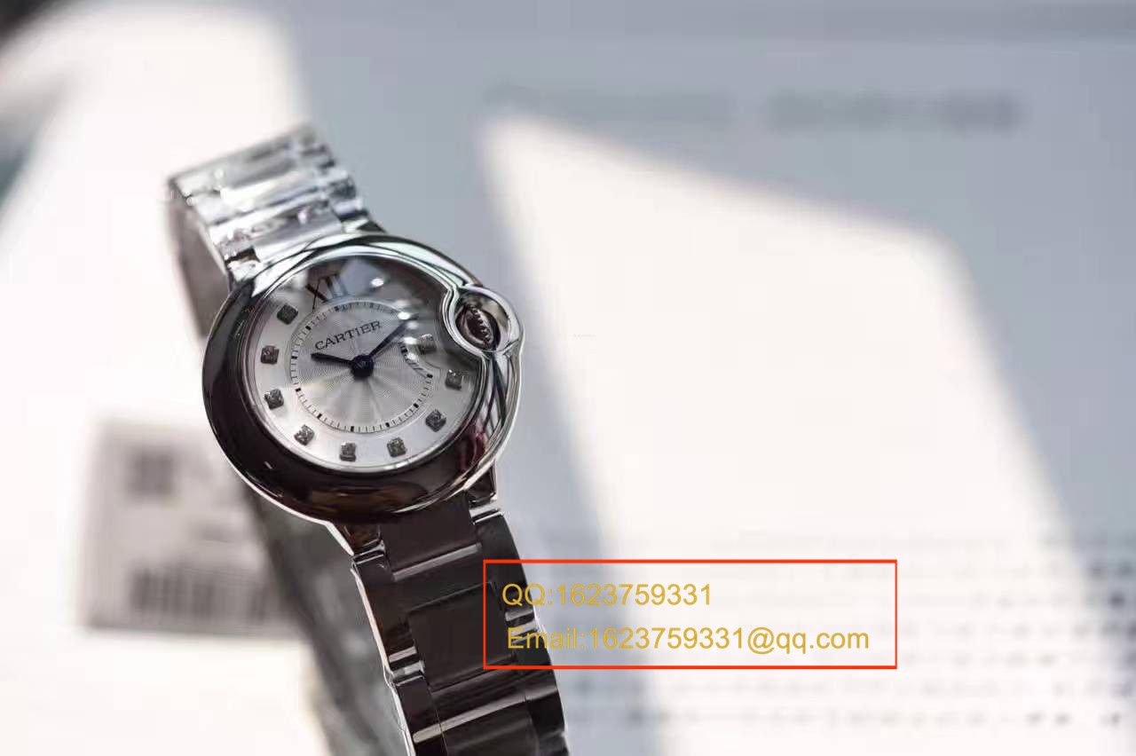 【独家视频测评V6厂一比一超A高精仿手表】卡地亚蓝气球系列小号28毫米WE902073女士石英腕表 / K063