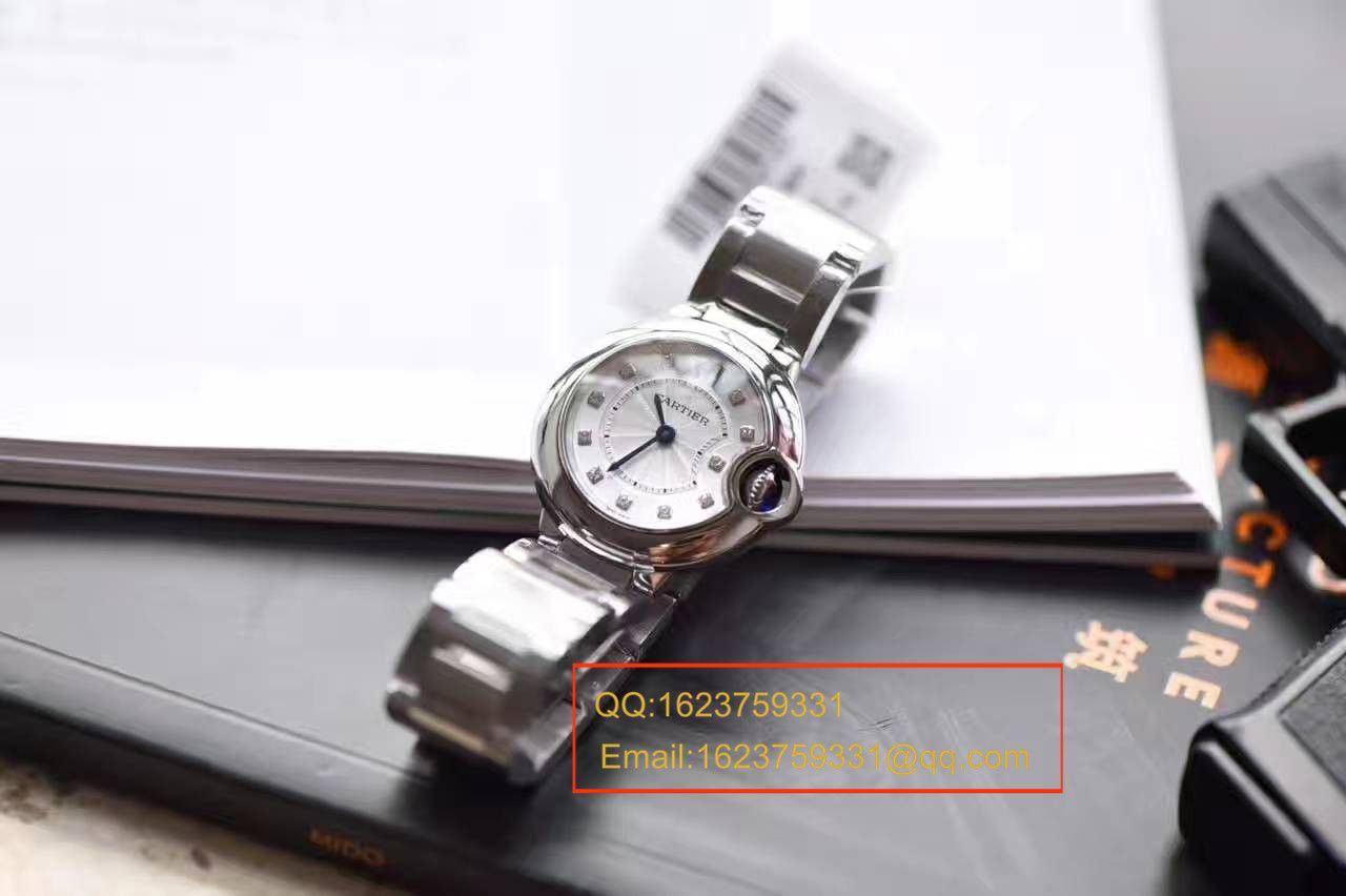 【独家视频测评V6厂一比一超A高精仿手表】卡地亚蓝气球系列小号28毫米WE902073女士石英腕表 / K063