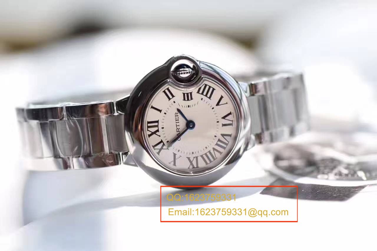 【HBBV6厂一比一复刻高仿手表】卡地亚蓝气球系列小号28毫米石英蓝气球W69010Z4女表 