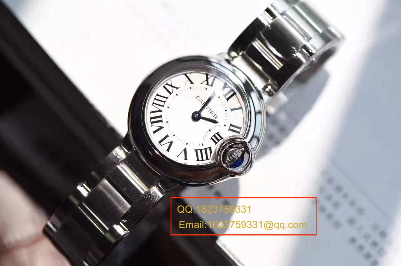 【HBBV6厂一比一复刻高仿手表】卡地亚蓝气球系列小号28毫米石英蓝气球W69010Z4女表 