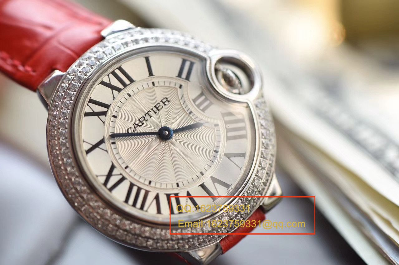 【HBBV6厂一比一超A高精仿手表】卡地亚蓝气球系列WE900351女士小号33毫米石英腕表 / K044