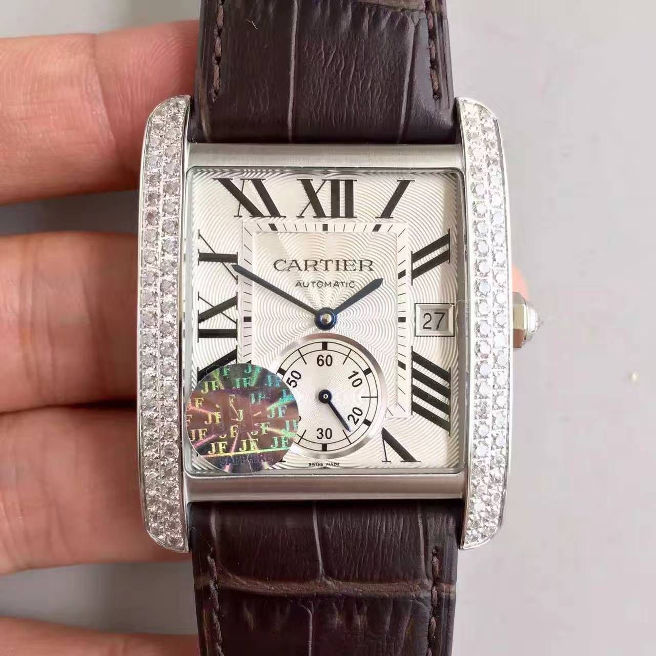  【JF厂一比一复刻高仿手表】卡地亚坦克系列TANK MC系列 W5330003腕表 / KAG020