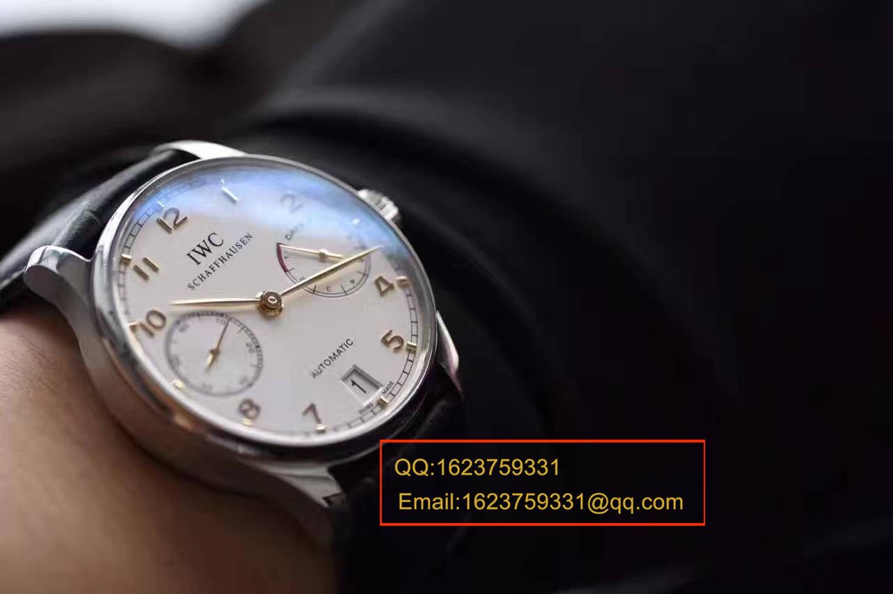 【独家视频测评ZF一比一超A高精仿手表】万国葡萄牙系列系列IW500704《万国葡七黄金钉》腕表 / WG295