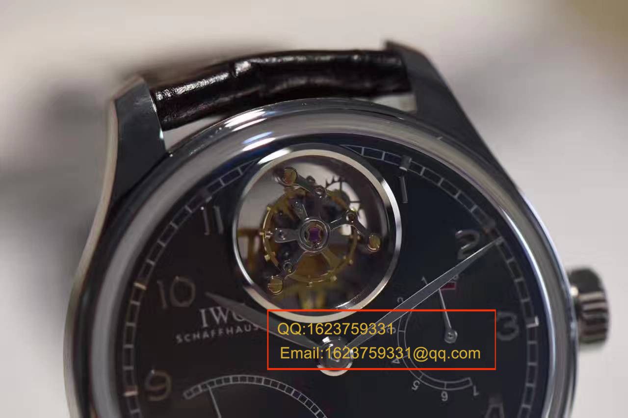 【独家视频测评YL一比一超A高精仿手表】万国葡萄牙系列逆跳陀飞轮IW504401腕表 / WG104A