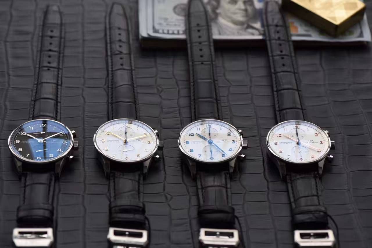 【独家视频测评YL厂V7版本1:1顶级复刻手表】万国葡萄牙高仿葡萄牙计时IW371445黄定钉刻度腕表 / WG280