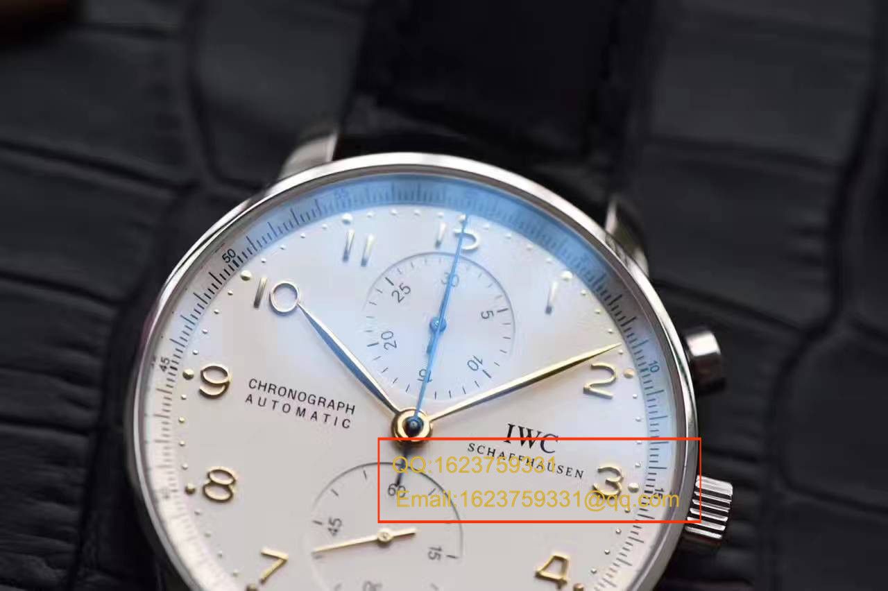 【独家视频测评YL厂V7版本1:1顶级复刻手表】万国葡萄牙高仿葡萄牙计时IW371445黄定钉刻度腕表 / WG280