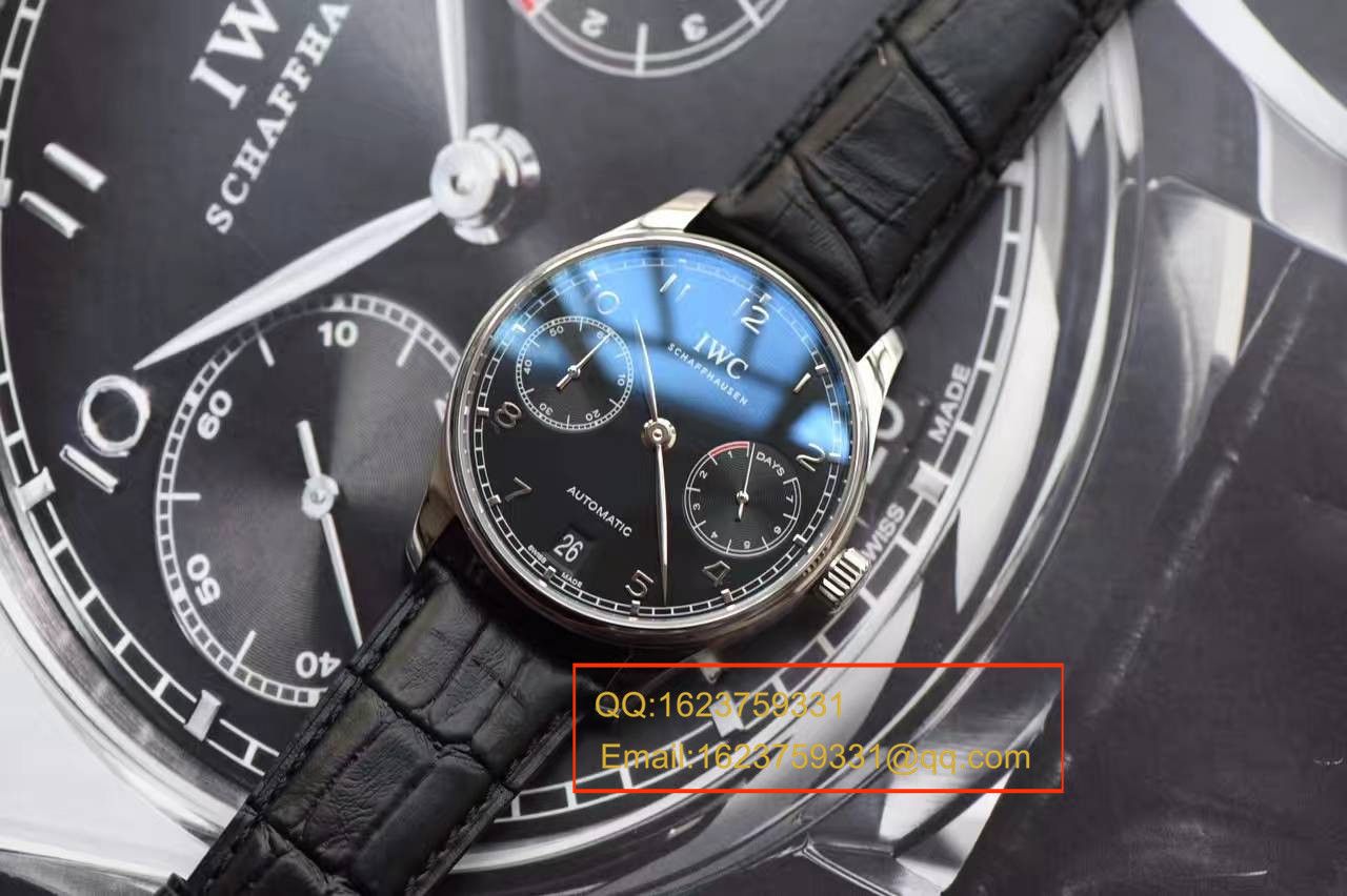 【独家视频测评ZF厂一比一超A高仿手表】万国葡七V5最高版本《万国七日链》IW500703男表 / WG223A