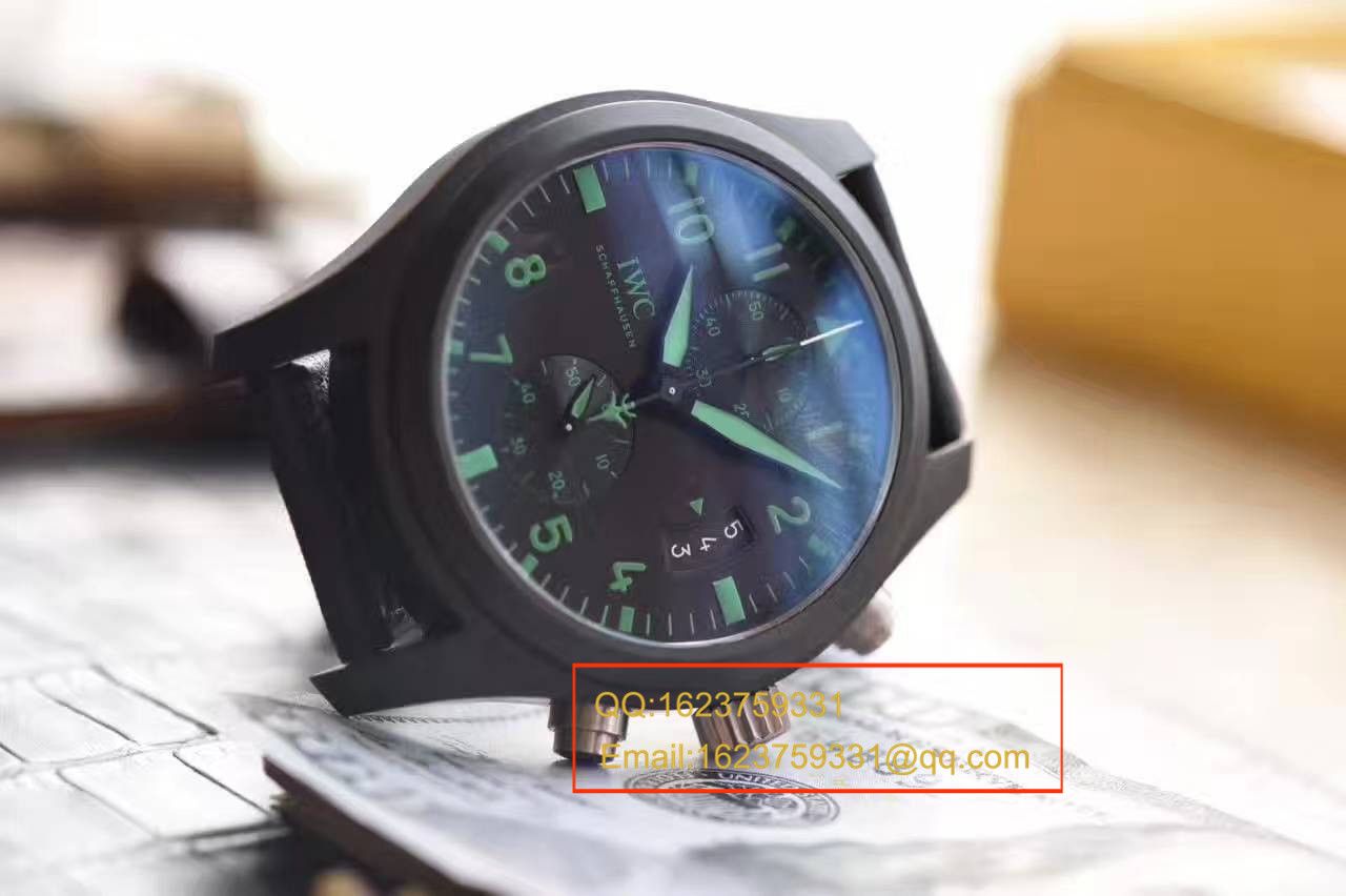 【HBBV6厂1:1复刻高仿手表】万国飞行员系列TOP GUN海军陆战队专用IW388003绿面特别版腕表 / WG080