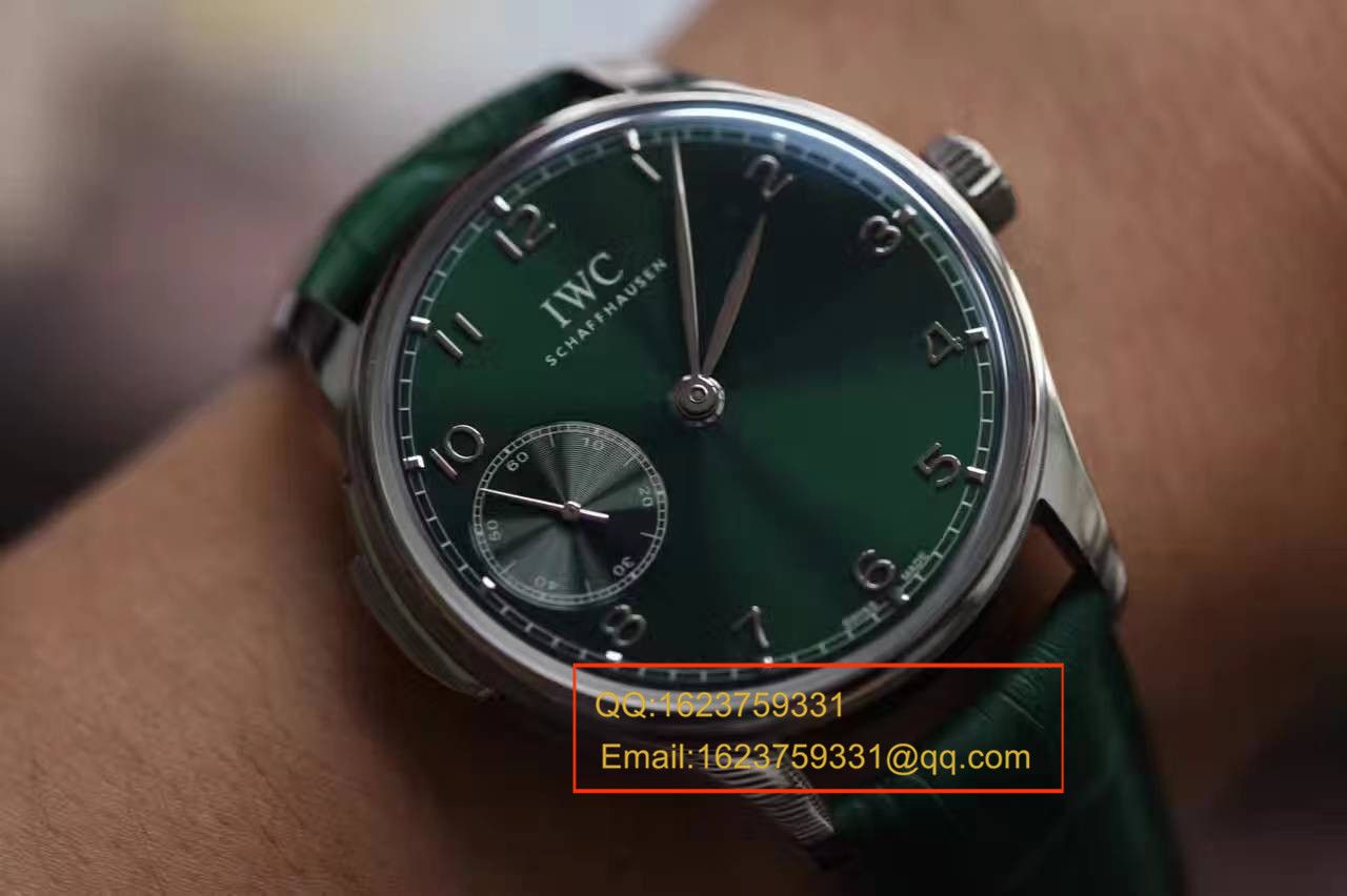 YL厂出品新款翠绿限量版万国葡萄牙三问手动机械腕表 / WBA292