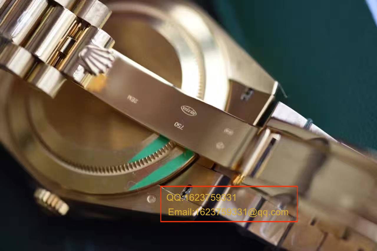 【EW厂1:1顶级复刻高仿手表】劳力士星期日历型系列228238香槟面表盘腕表 / RBA120