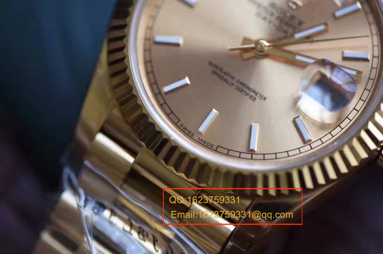【EW厂1:1顶级复刻高仿手表】劳力士星期日历型系列228238香槟面表盘腕表 / RBA120