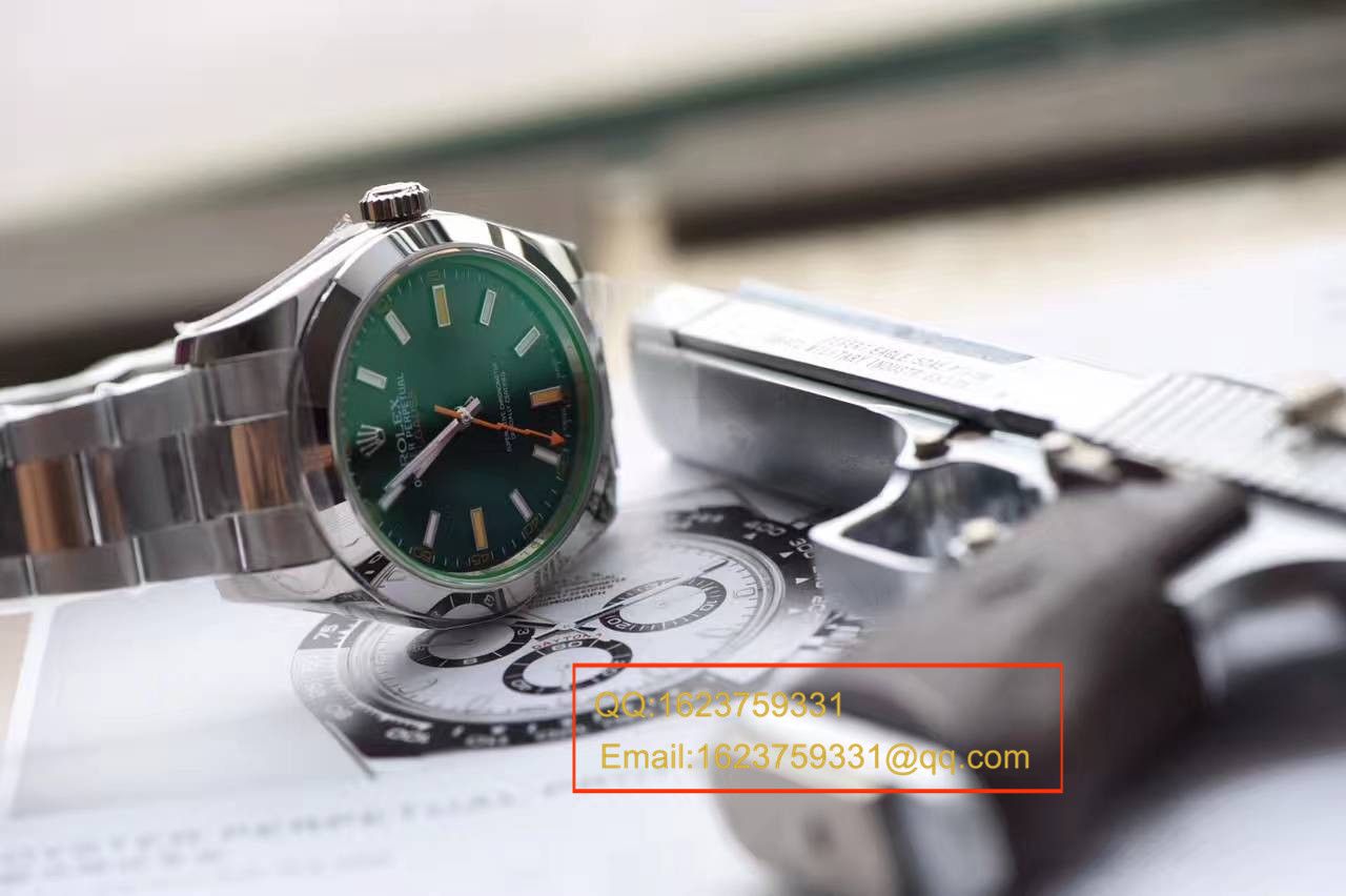 【N厂一比一超A高精仿手表】劳力士闪电闪电绿玻璃MILGAUSS 116400 最高版本 / RBA186