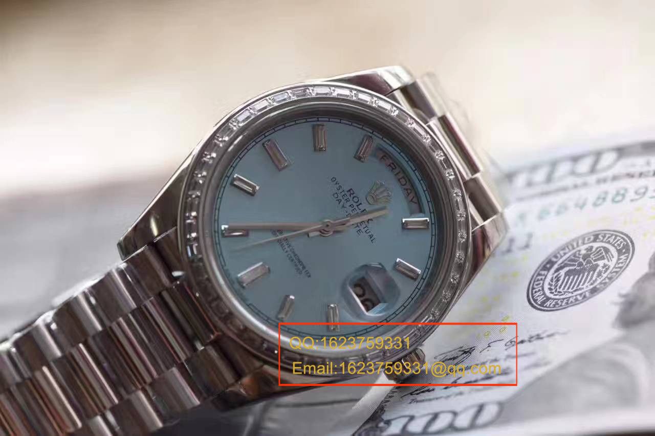 【EW厂1:1复刻高仿手表】劳力士星期日历型系列228396TBR蓝盘腕表 / R153