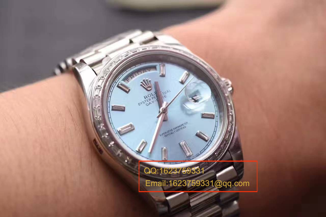 【EW厂1:1复刻高仿手表】劳力士星期日历型系列228396TBR蓝盘腕表 / R153