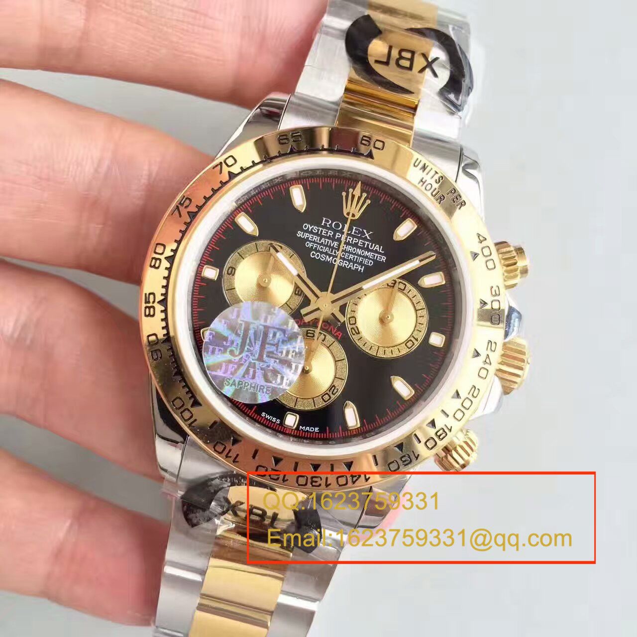 【JF厂1:1超A高仿手表】劳力士宇宙计型迪通拿系列116503金盘男士机械腕表 / R102