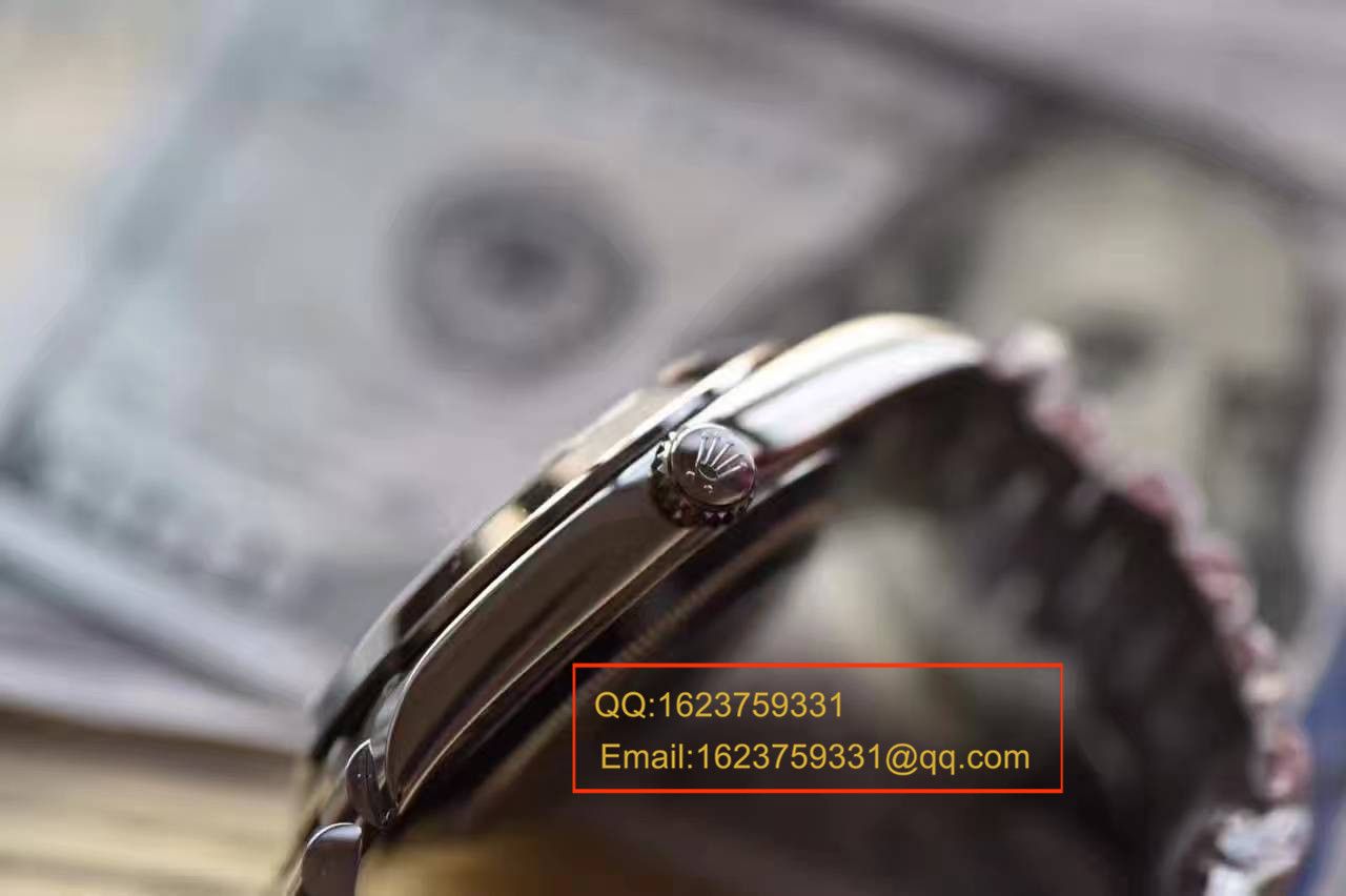 【台湾厂一比一超A高仿手表】劳力士星期日历型系列228239黑面表盘钻钉腕表 / RB0180