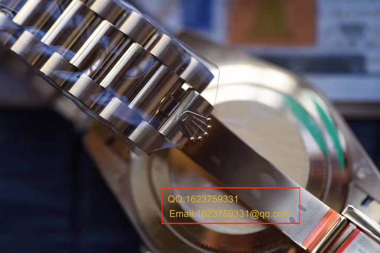 【台湾厂一比一超A高精仿手表】劳力士星期日历型系列228238香槟面表盘钻钉腕表 / RBA179