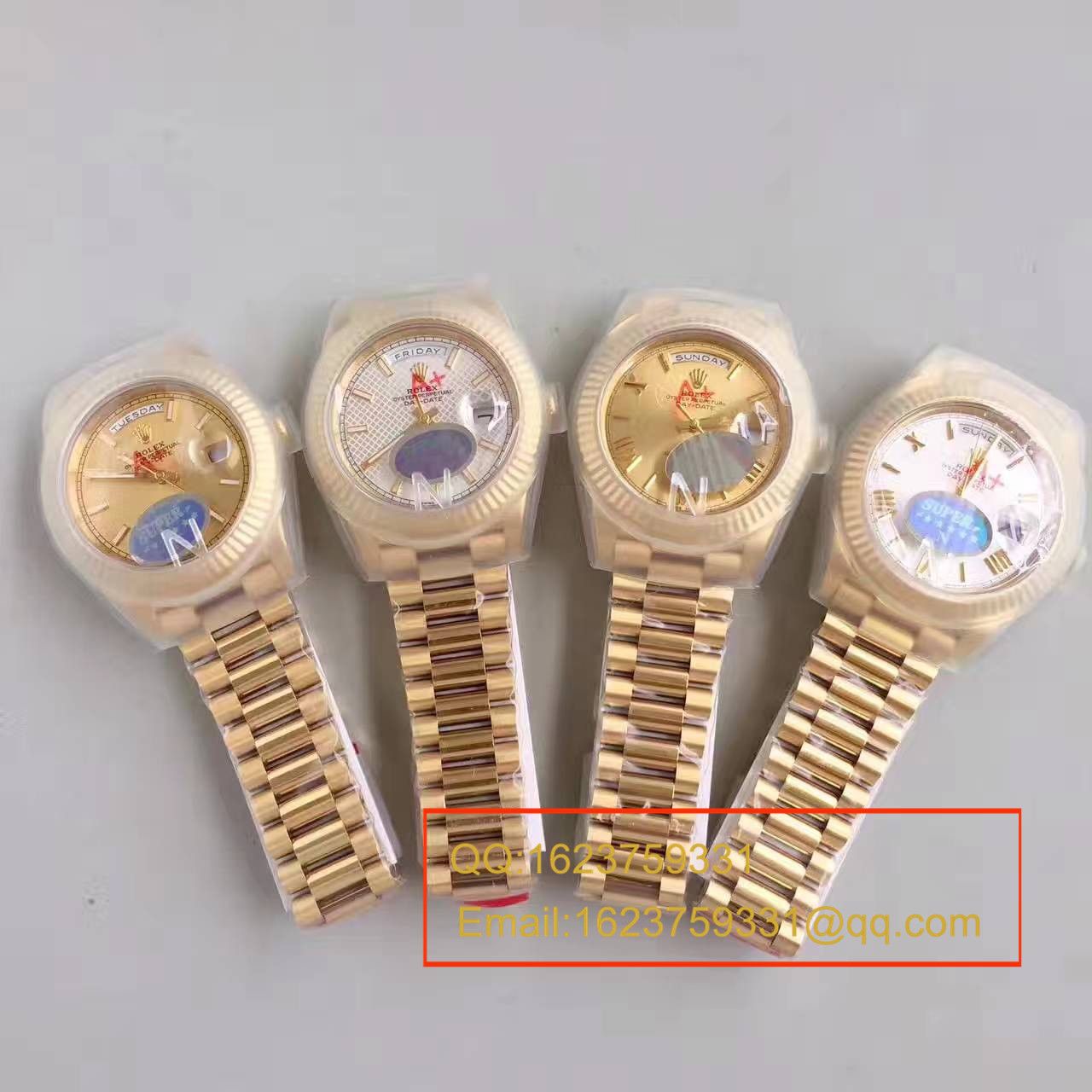 【N厂一比一复刻高仿手表】劳力士星期日历型系列228238金盘腕表 / RBE169