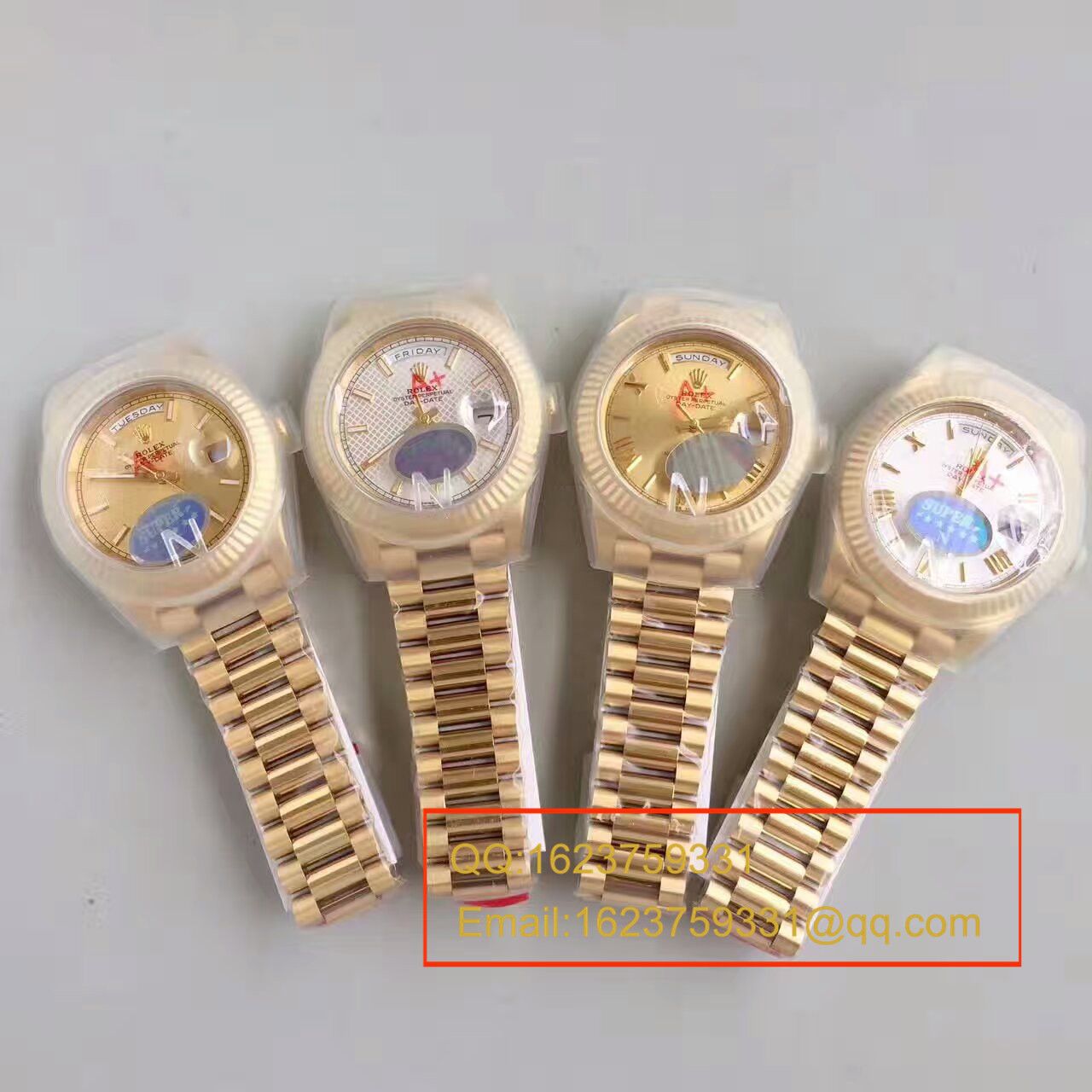 【N厂一比一高精仿手表】劳力士星期日历型系列218238-83218 香槟面表盘腕表 / RBE168