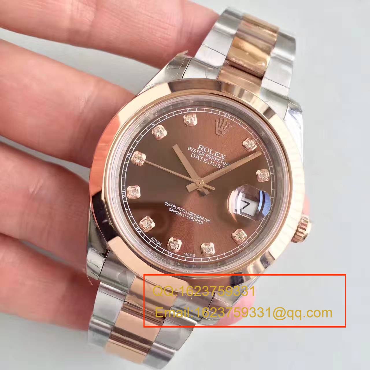 【NOOB厂一比一超A高仿手表】劳力士日志型系列126301巧克力面盘纪念型表带腕表 / R162