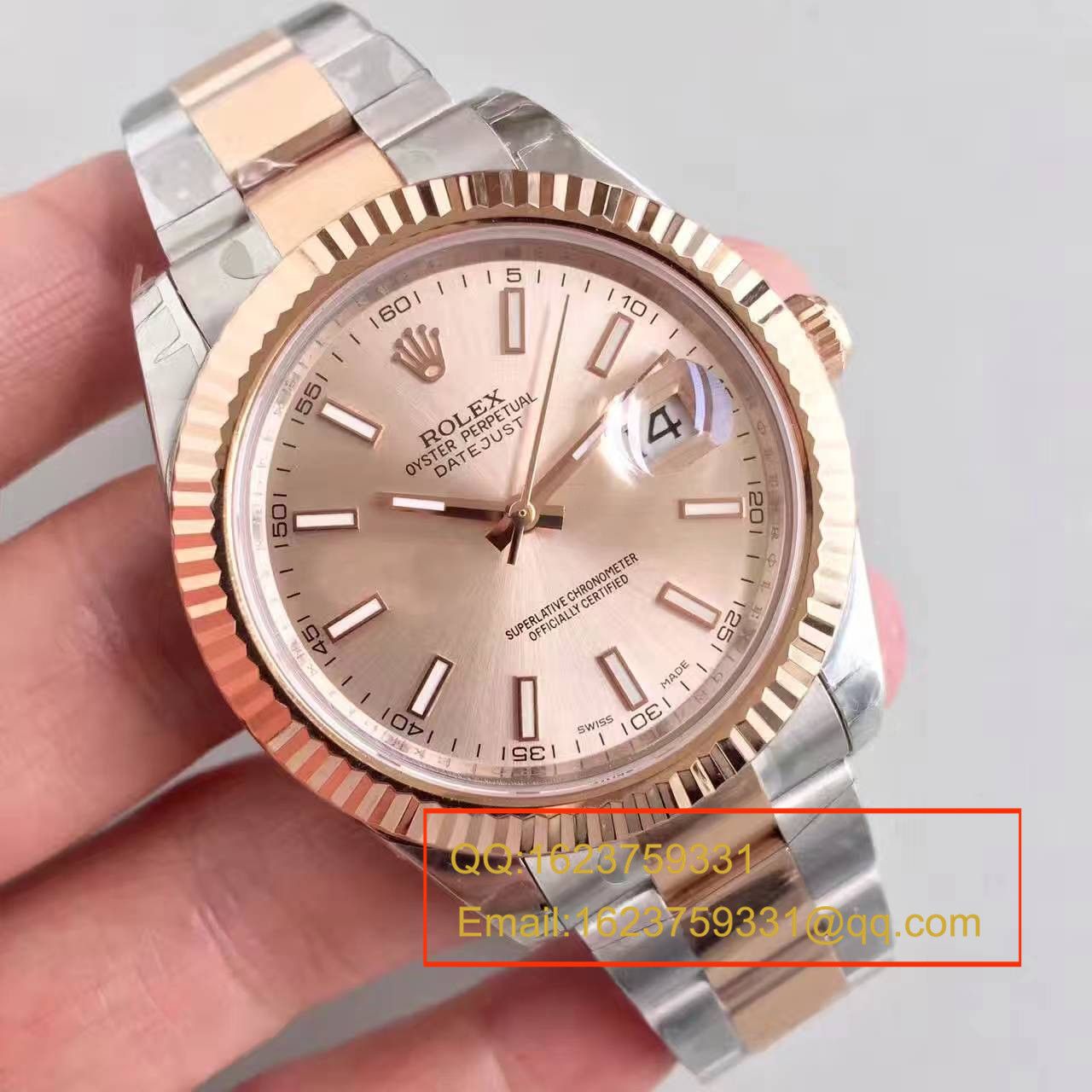 【NOOB厂一比一高精仿手表】劳力士日志型系列126331粉盘纪念型表带腕表 / R163