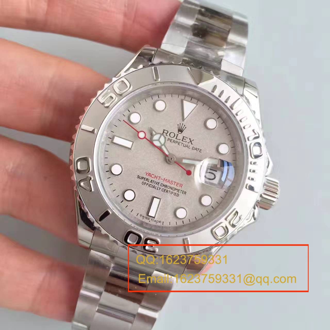 【NOOB厂1:1超A高精仿手表】劳力士游艇名仕型系列116622-78760 银盘腕表 / RBA020