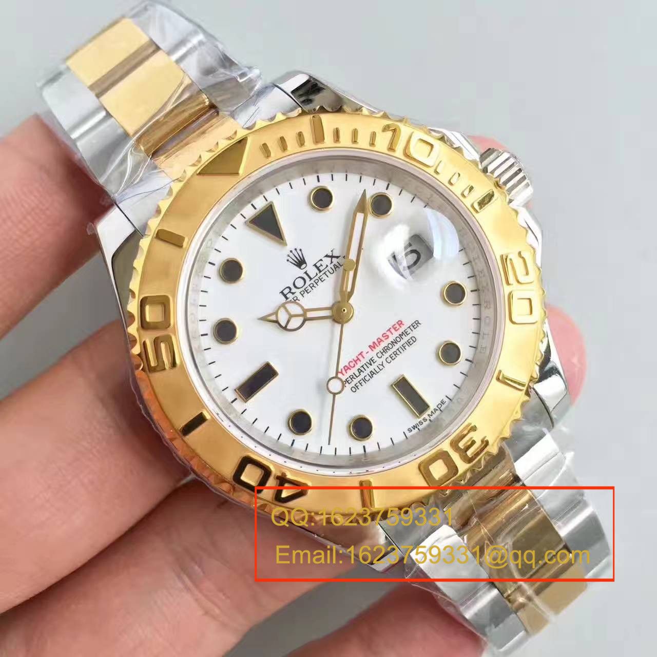 【JF厂一比一超A复刻高仿手表】劳力士游艇名仕型系列16623-78763白盘男士机械腕表 / R097