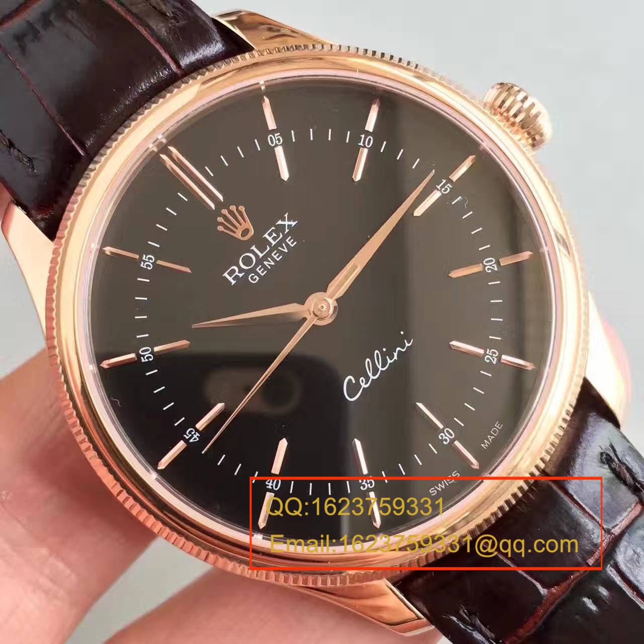 【MK厂一比一超A高精仿手表】劳力士切利尼系列50505黑盘腕表 / R0780