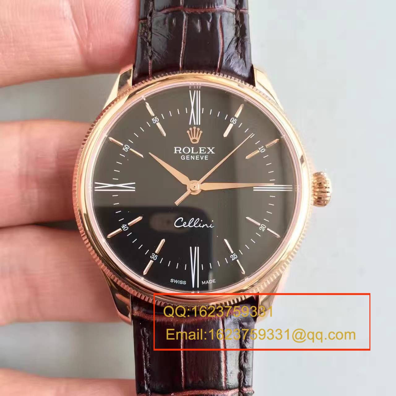 【MK厂一比一超A高精仿手表】劳力士切利尼系列50505黑盘腕表 / R0780