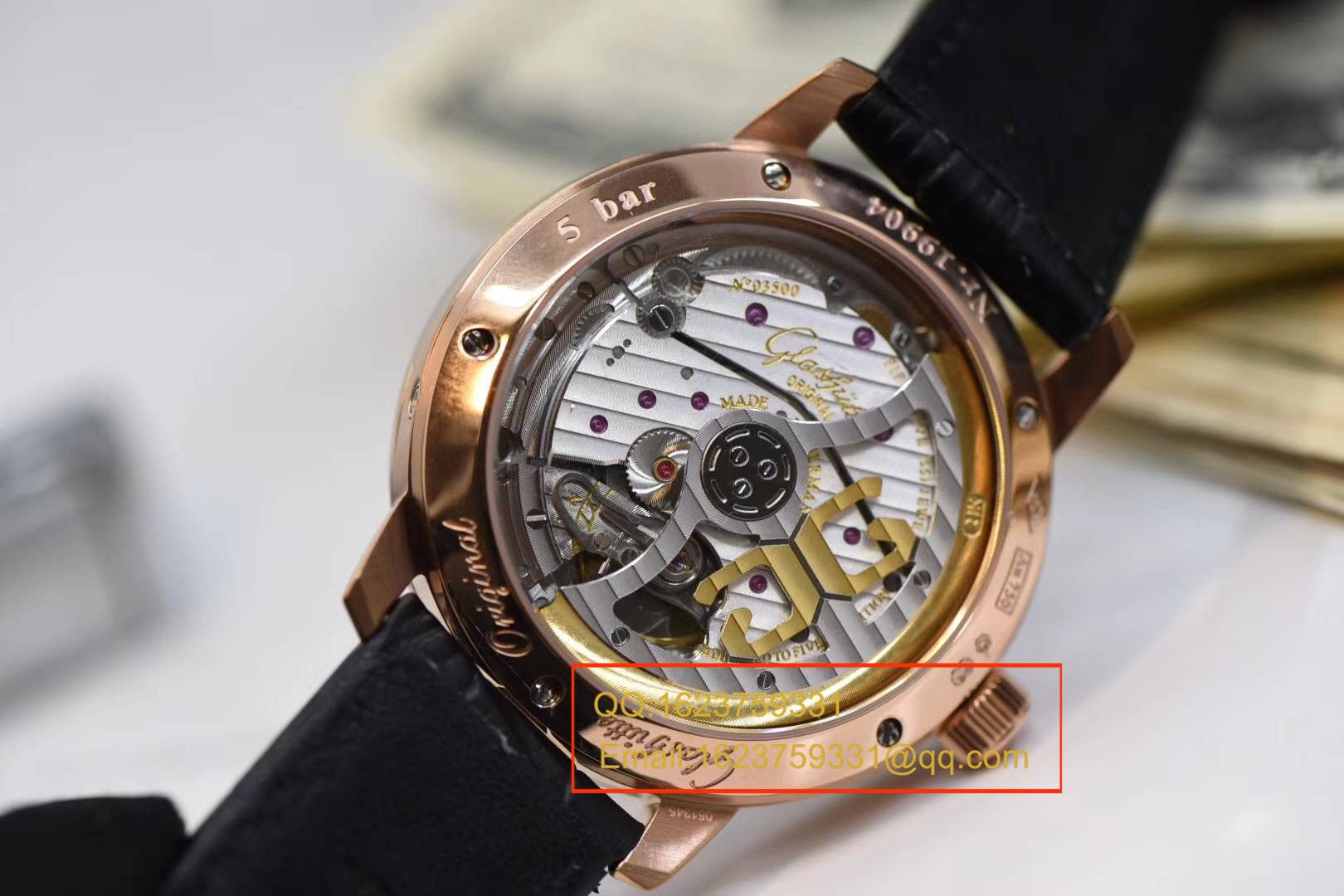 【GF一比一超A高仿手表】格拉苏蒂原创精髓议员大日历月相腕表系列 100-04-32-15-04腕表 / GLABA013