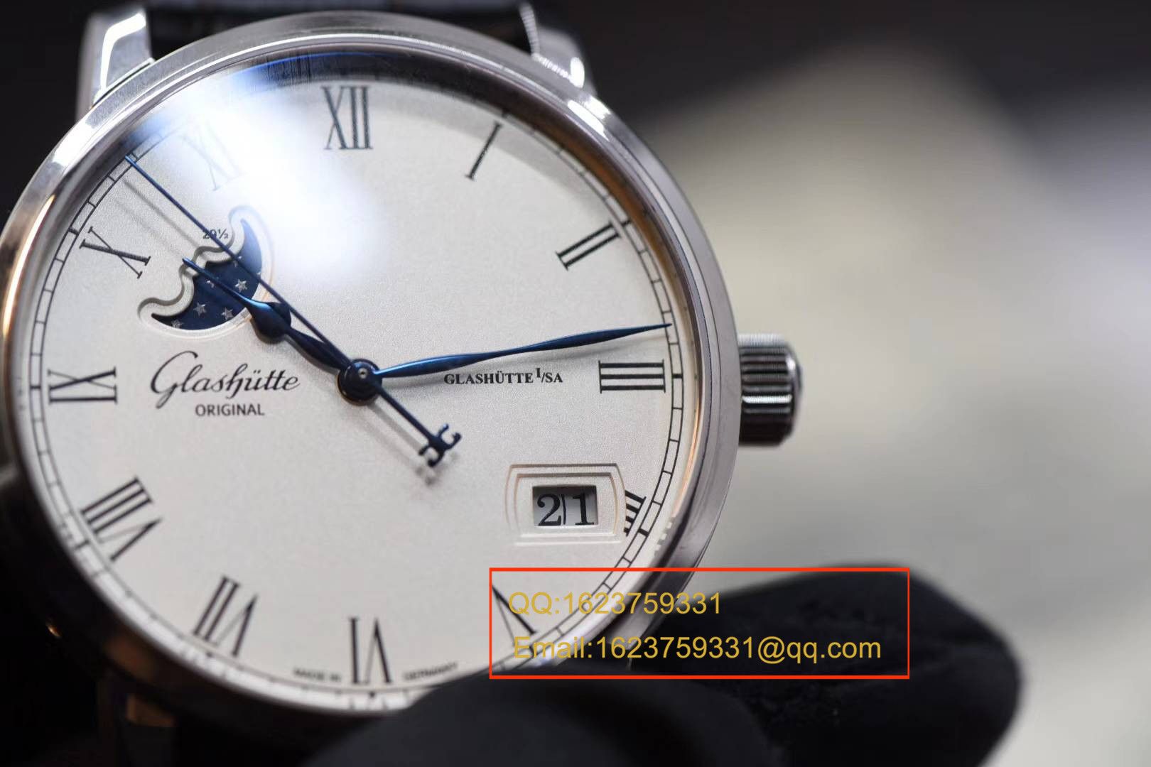 【GF1:1超A高仿手表】格拉苏蒂原创精髓议员大日历月相系列100-04-05-12-30腕表 / GLAB015 