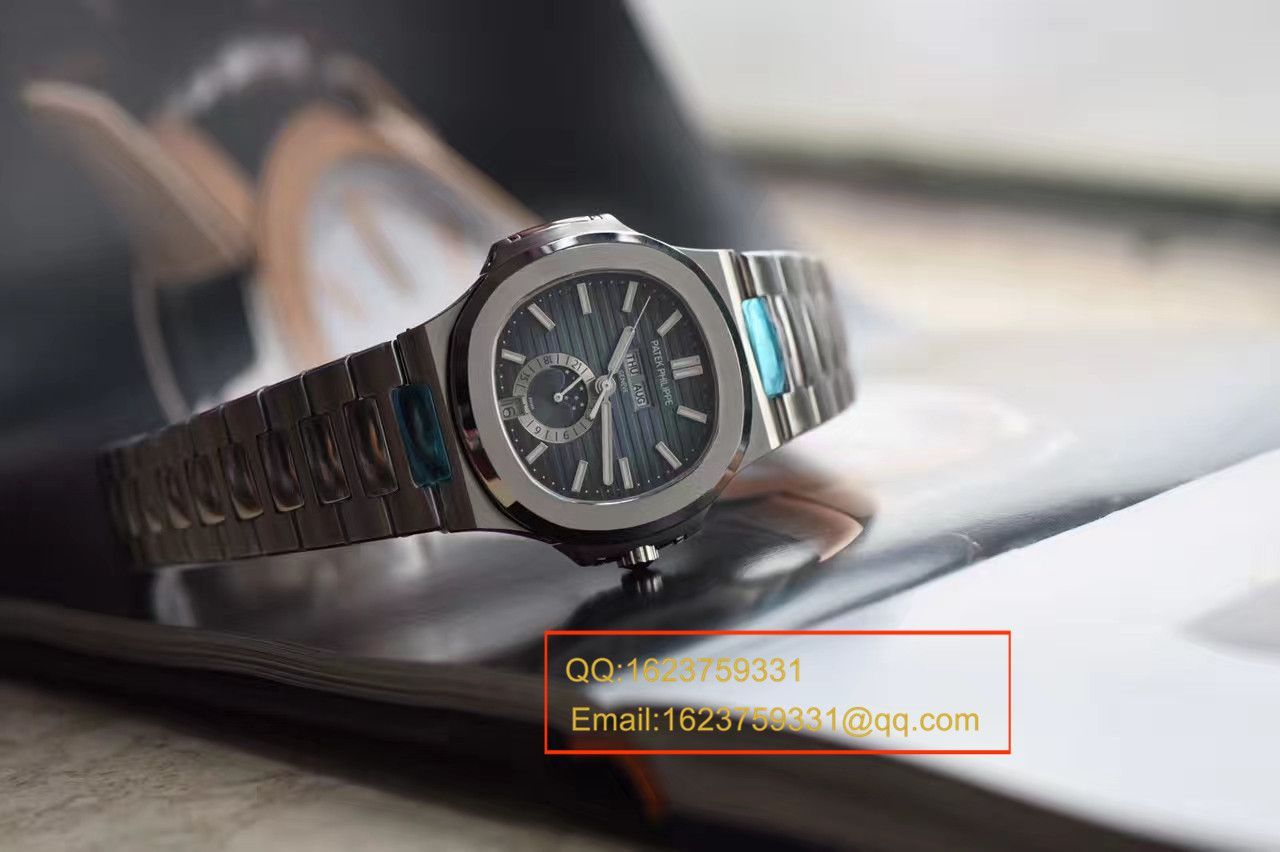 【KM一比一超A高精仿手表】百达翡丽运动系列鹦鹉螺月相5726/1A腕表 / BDBE199