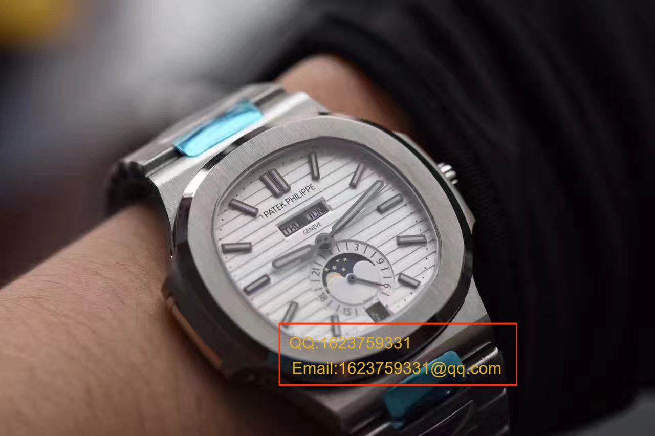 【KM1:1超A高仿复刻手表】百达翡丽运动系列鹦鹉螺月相5726/1A-010腕表 