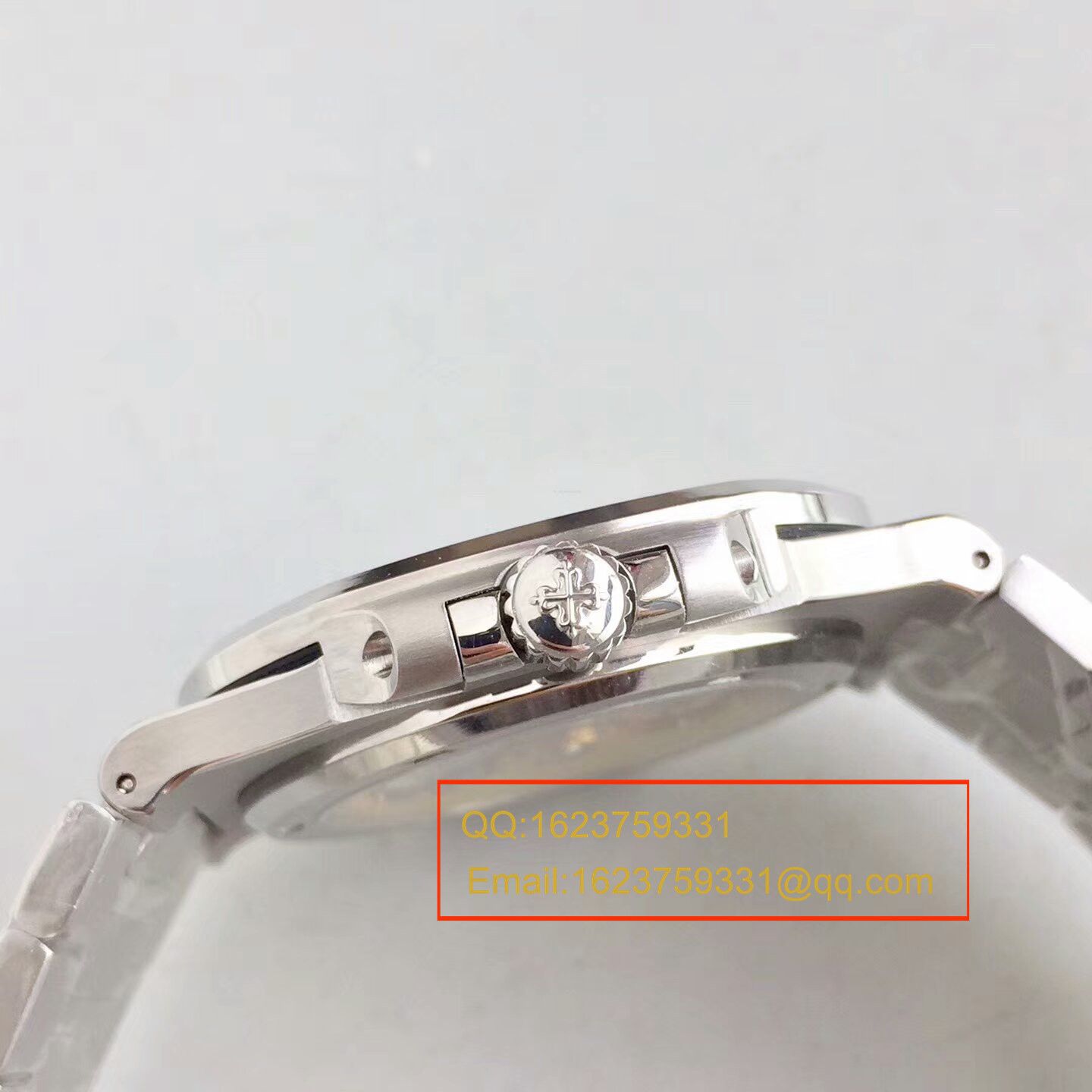 【PF一比一超A高仿手表】百达翡丽运动系列5711G 白金腕表钢带款(鹦鹉螺) 