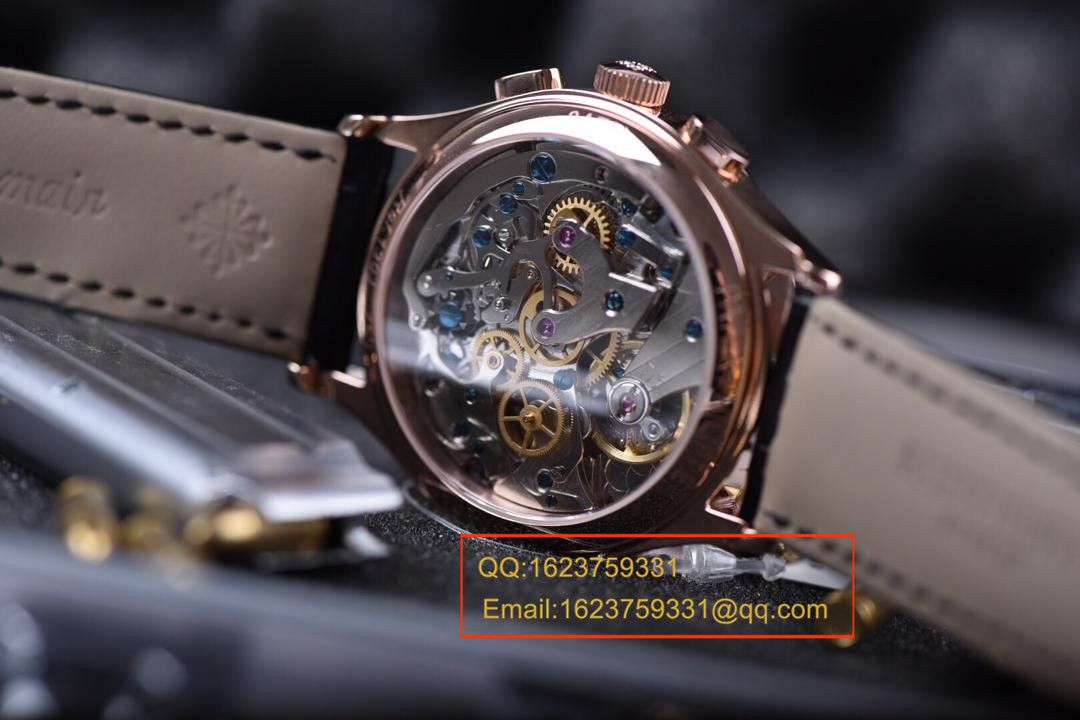 【独家视频测评1:1超A高仿手表】百达翡丽复杂功能计时系列5170R-001腕表 / BDAF164