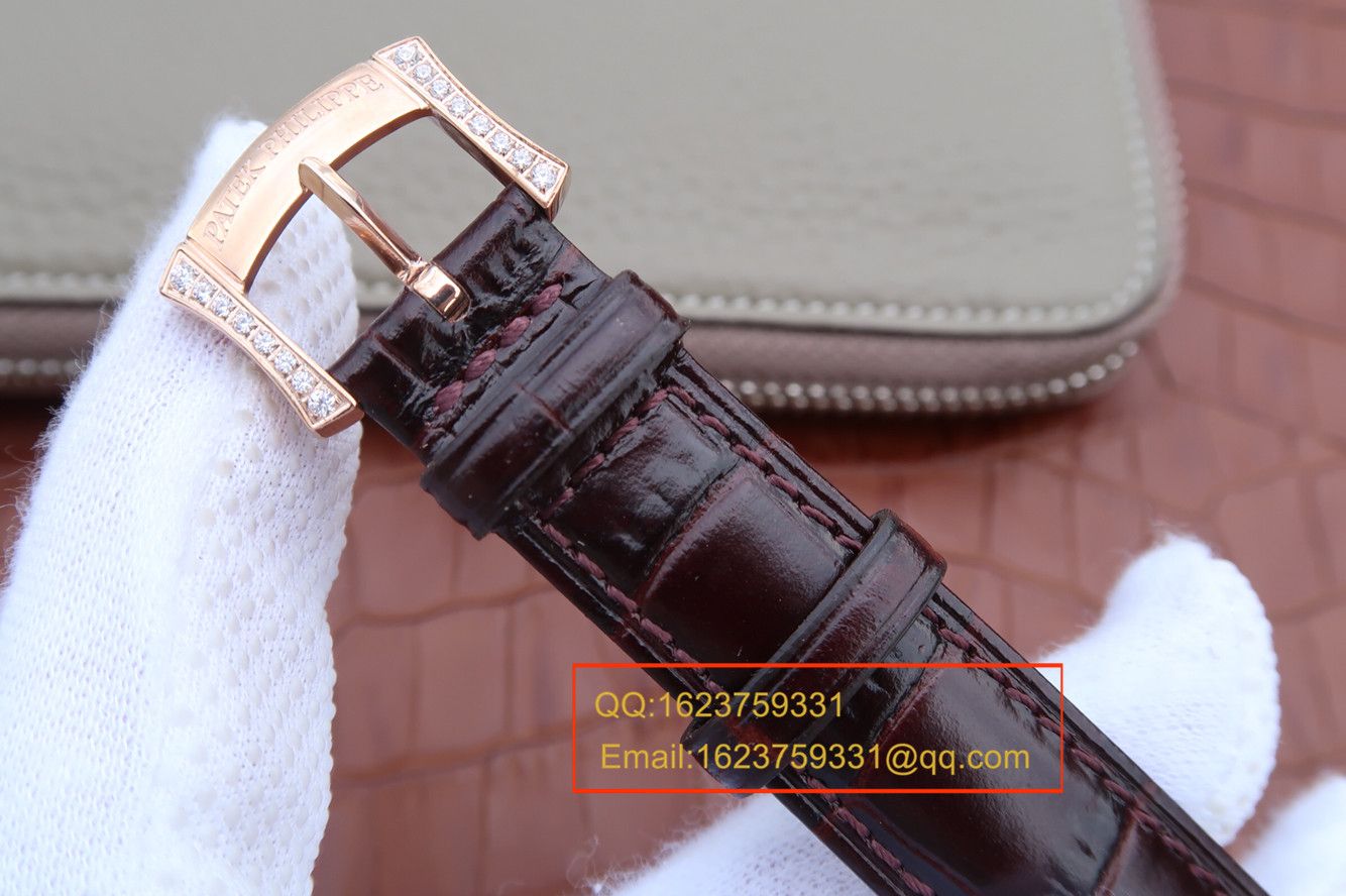 【KG一比一超A高仿手表】百达翡丽复杂功能计时系列4968R-001 玫瑰金女士腕表 