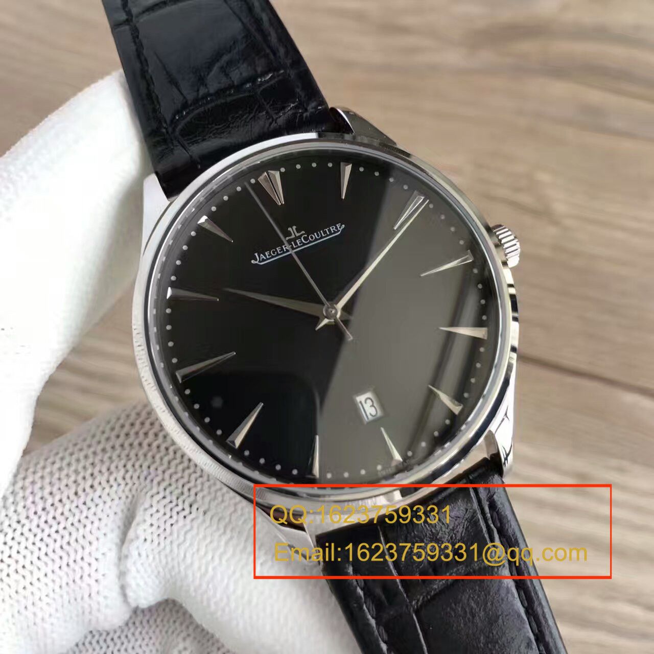 【台湾厂一比一复刻手表】积家大型超薄日历大师系列男表黑面 / JJ096