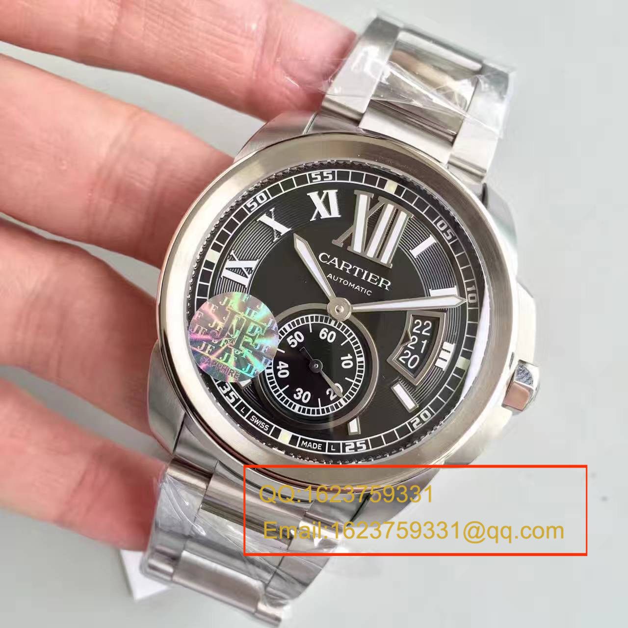 【JF厂顶级1:1复刻高仿手表】卡地亚 CALIBRE DE CARTIER 系列 W7100016 腕表 精钢表带 / KDY024