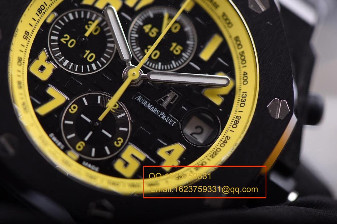 【独家视频评测JF一比一超A高仿手表】爱彼皇家橡树离岸型系列26176FO.OO.D101CR.03《爱彼大黄蜂》腕表 / APCI26176FO