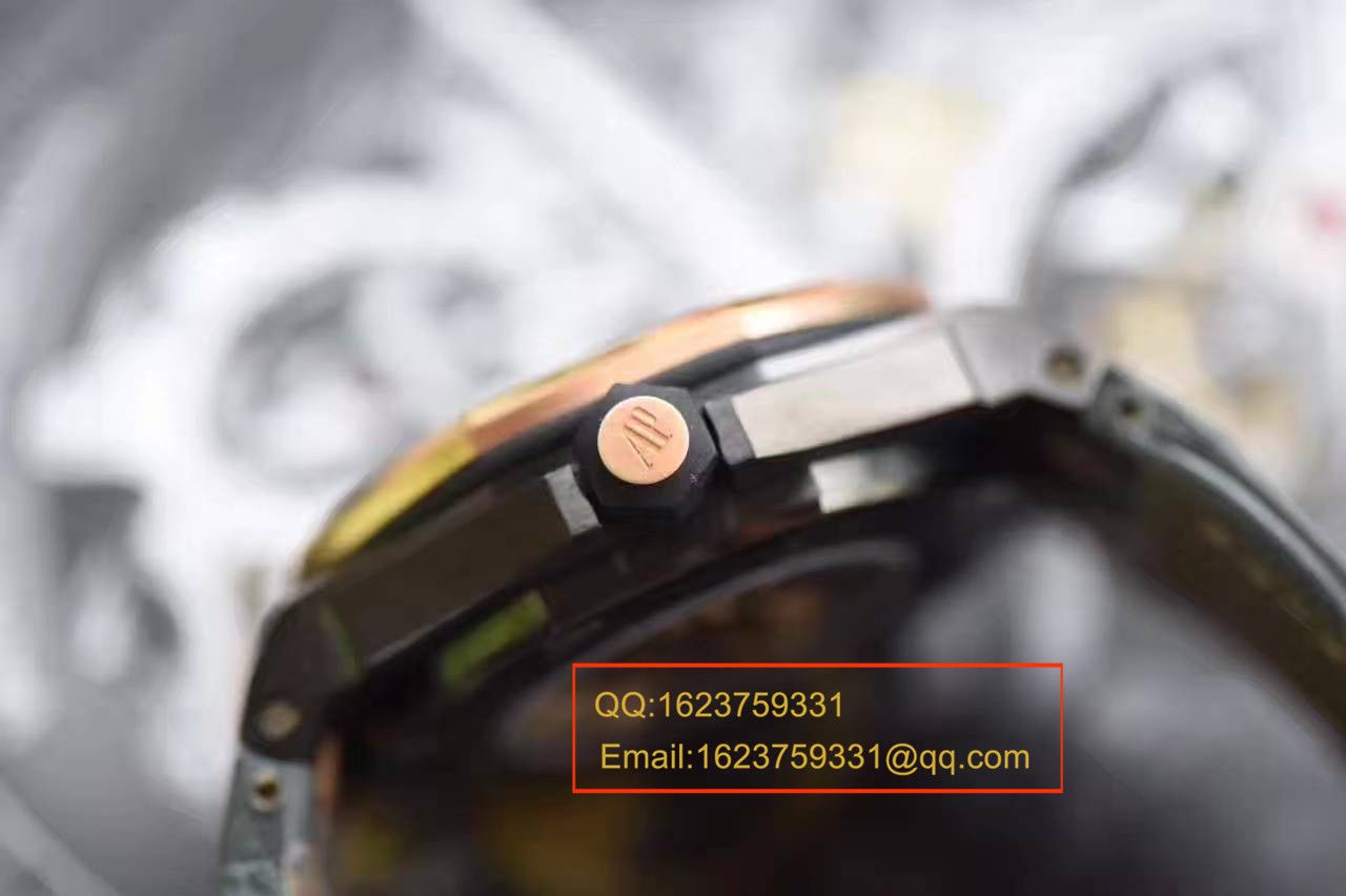 【JF厂一比一高仿手表】AP爱彼皇家橡树15703系列 马会女皇杯男表《真皮表带》 / APBF094B