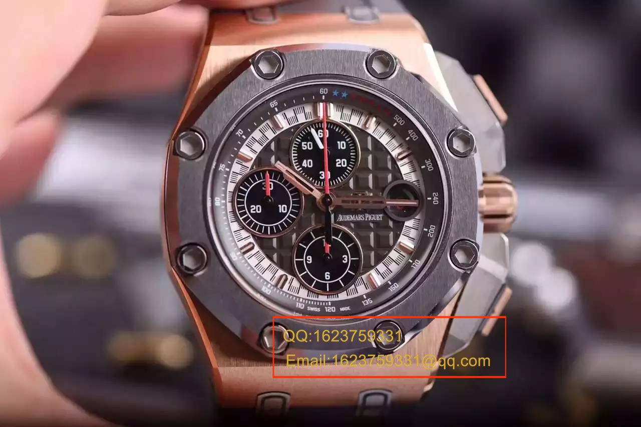 【独家视频评测JF厂一比一复刻高仿手表】爱彼舒马赫限量版26568OM.OO.A004CA.01男表 / JFAP26568OM