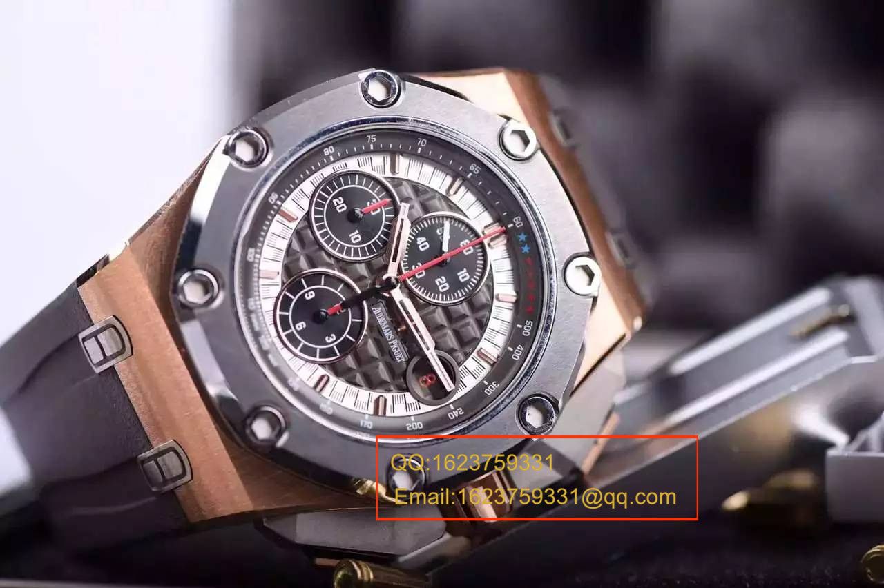 【独家视频评测JF厂一比一复刻高仿手表】爱彼舒马赫限量版26568OM.OO.A004CA.01男表 / JFAP26568OM