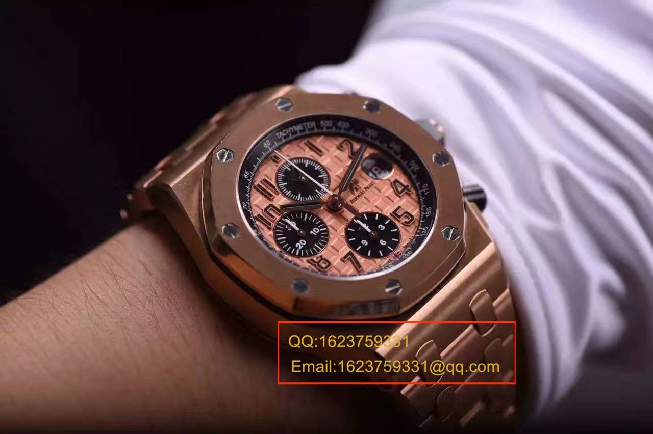 【视频评测JF厂1:1高精仿表】爱彼皇家橡树离岸型系列26470OR.OO.A002CR.01腕表 / APCF002.1