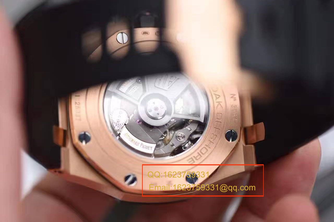 【视频评测JF厂一比一高精仿手表】爱彼皇家橡树离岸型系列26401RO.OO.A002CA.02腕表 / AP109