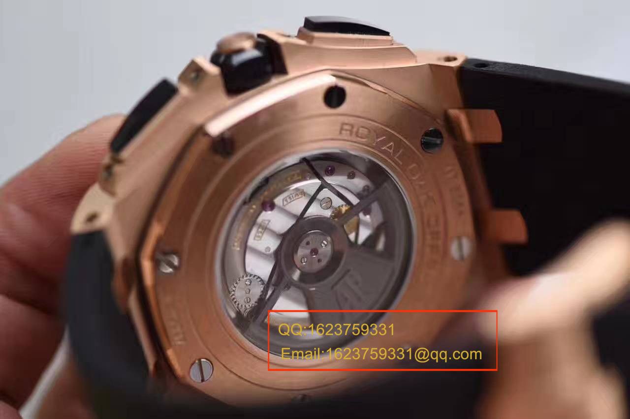 【视频评测JF厂一比一高精仿手表】爱彼皇家橡树离岸型系列26401RO.OO.A002CA.02腕表 / AP109