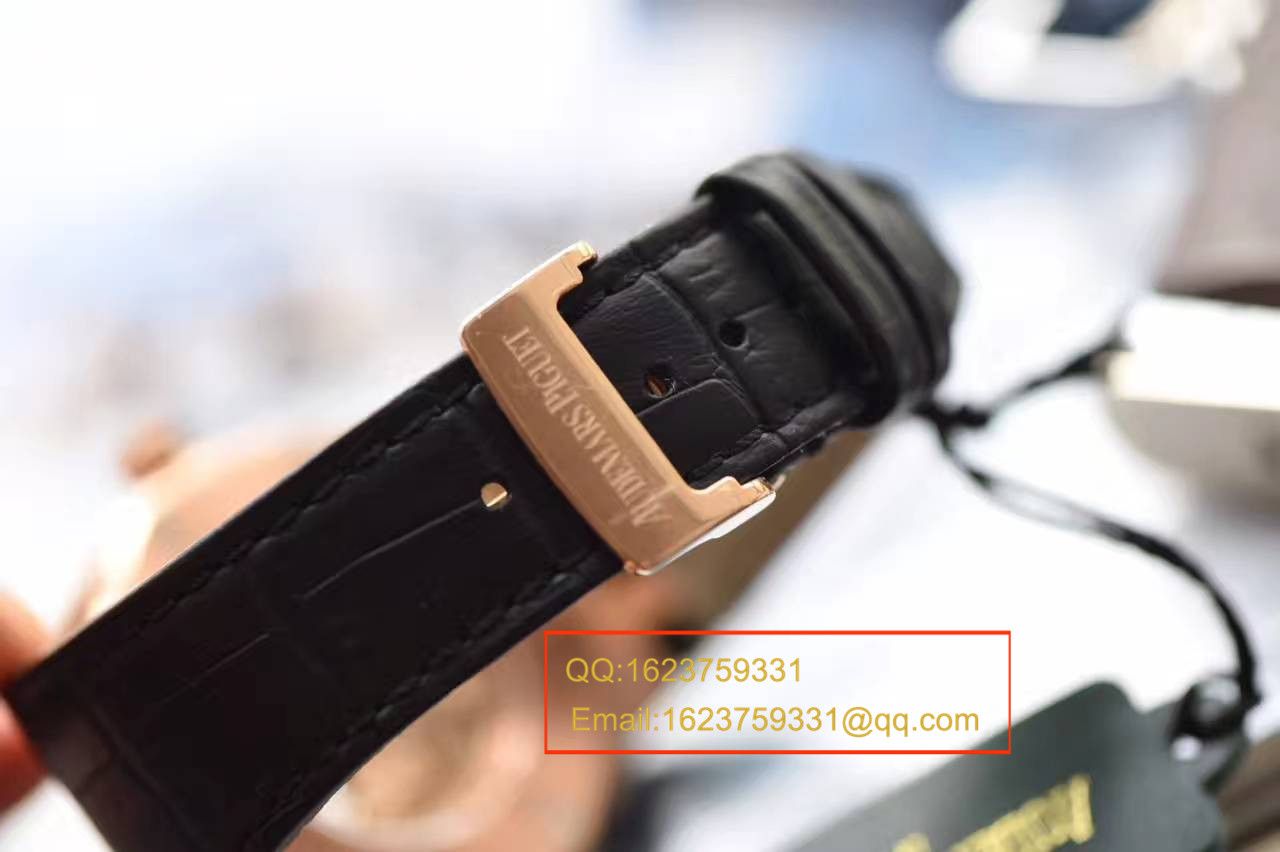 【JF厂1:1复刻高仿手表】爱彼皇家橡树系列15400OR.OO.D002CR.01腕表《真皮表带款》 / AP015